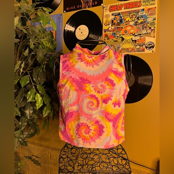 Cropped tie-dye tee - Picture 2 of 3